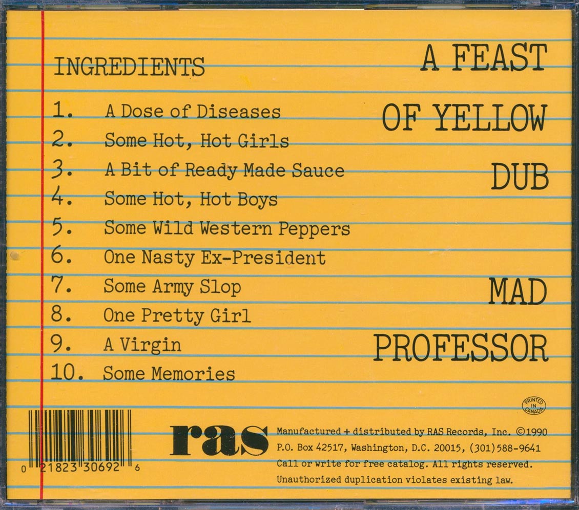 Mad Professor - A Feast Of Yellow Dub [New CD]