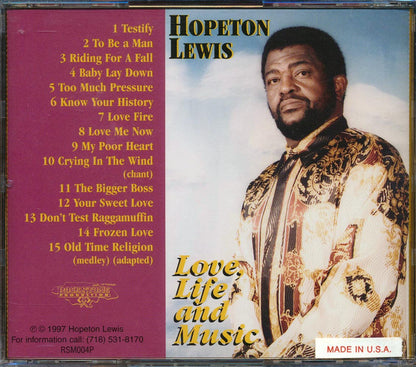 Hopeton Lewis - Love Life And Music [New CD]