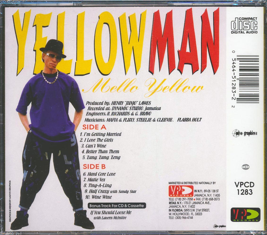 Yellowman - Mellow Yellow [New CD]