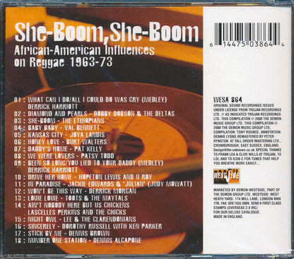Toots & The Maytals, The Ethiopians, Dennis Brown, Etc. - She Boom, She Boom: African-American Influences On Reggae [New CD]