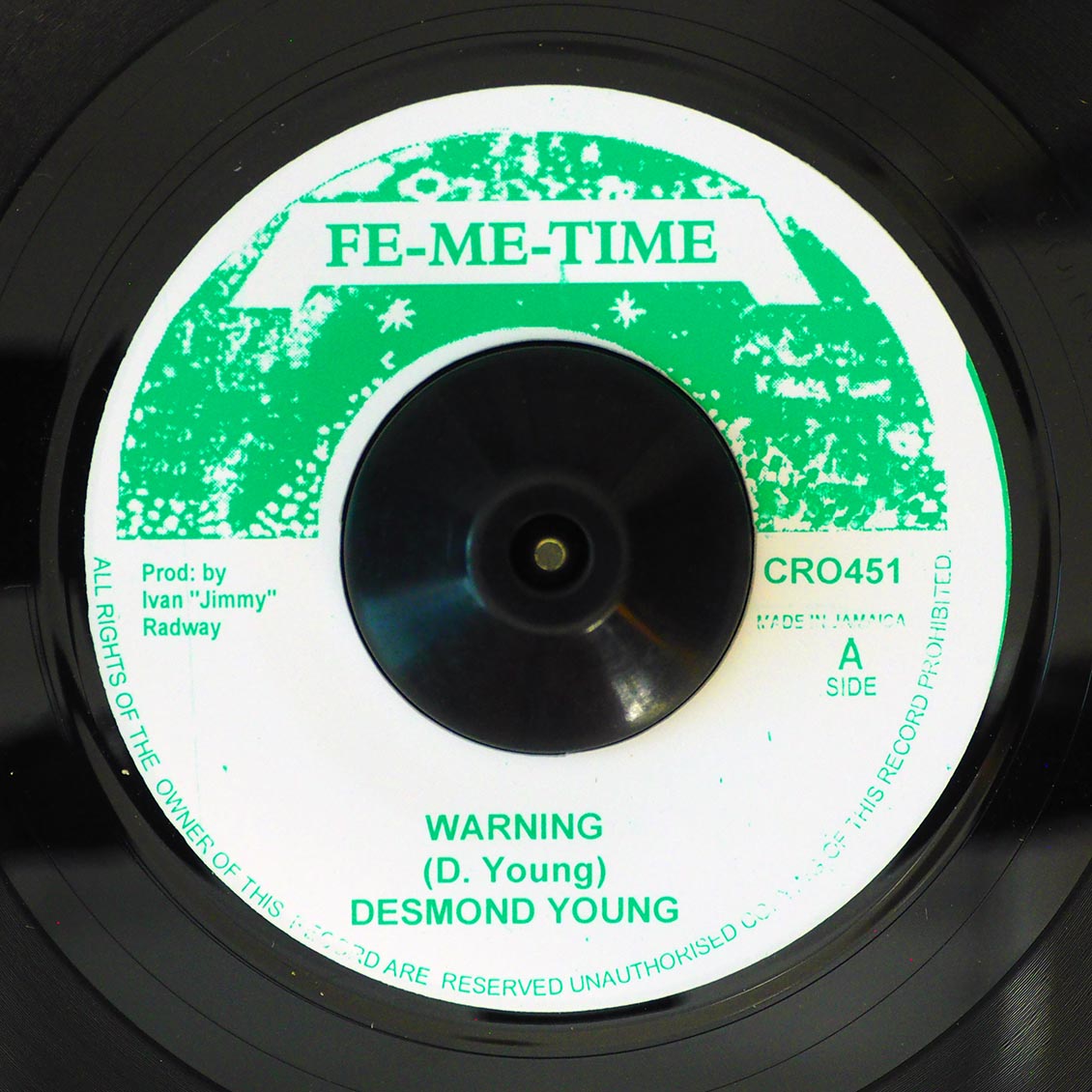Desmond Young - Warning  /  Version (rhythm: "I Roy - Full Warning") (UK press) [New] [New Vinyl 7"]