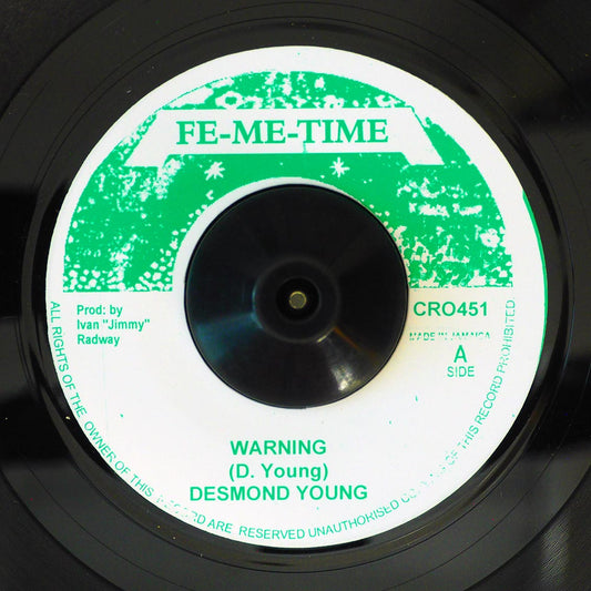 Desmond Young - Warning  /  Version (rhythm: "I Roy - Full Warning") (UK press) [New] [New Vinyl 7"]