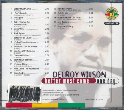 Delroy Wilson - Better Must Come One Day (20 tracks) [New CD]