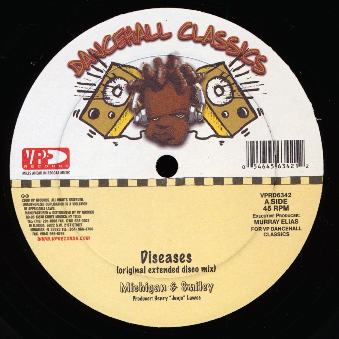 Michigan & Smiley - Diseases (Extended Mix)  /  Nicodemus - Boneman Connection (Extended Mix) (rhythm: "Diseases AKA Golden Hen") [New Vinyl Record 12" Single]