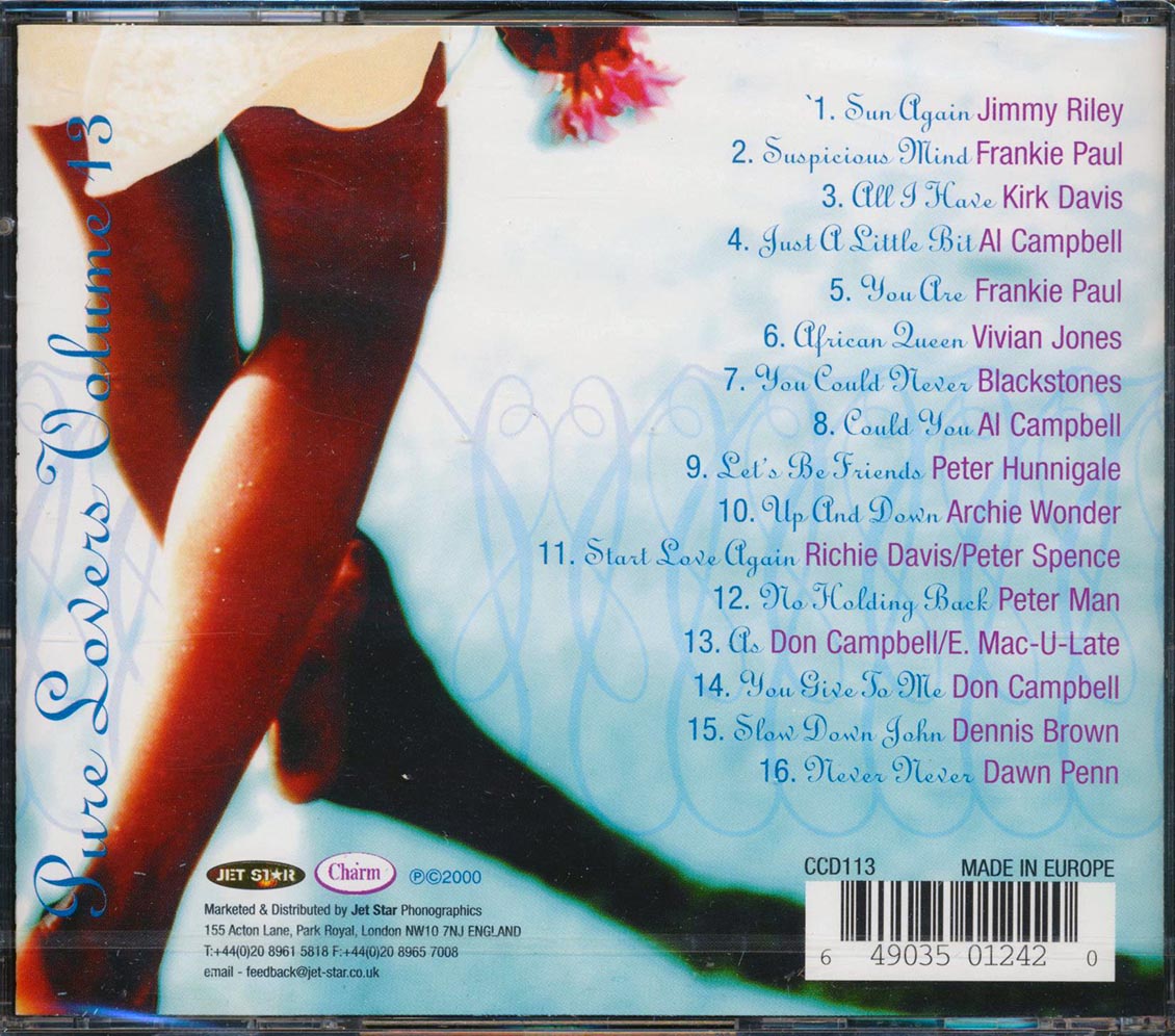 Peter Hunningale, Dennis Brown, Jimmy Riley, Etc. - Pure Lovers Volume 13 [New CD]