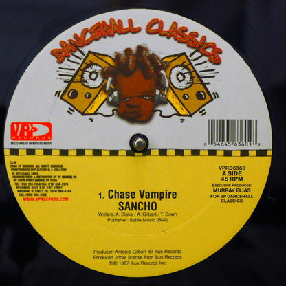 Sancho - Chase Vampire  /  Sweet Barry - One Dolla; Vampire Version (rhythm: "Chase Vampire/Me A De Cooker") [New Vinyl Record 12" Single]