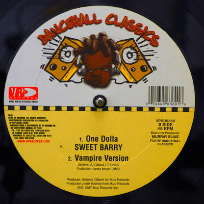 Sancho - Chase Vampire  /  Sweet Barry - One Dolla; Vampire Version (rhythm: "Chase Vampire/Me A De Cooker") [New Vinyl Record 12" Single]