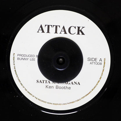 Ken Boothe - Satta Massagana  /  I Roy - Satta (rhythm: "Satta Massagana") (UK press) [New Vinyl 7"]