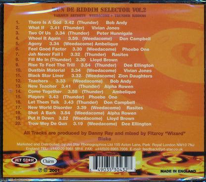 Vivan Jones, Peter Hunningale, Lloyd Brown, Don Campbell, Etc. - Run De Rhythm Selector Volume 2: Weedacome & Thunder Riddims (20 tracks) [New CD]