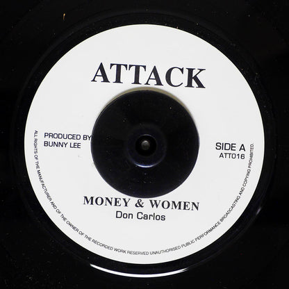 Don Carlos - Money And Woman  /  King Tubby - Money Dub (rhythm: "Horace Andy - Money Money") (UK press) [New Vinyl Record 7" Single]