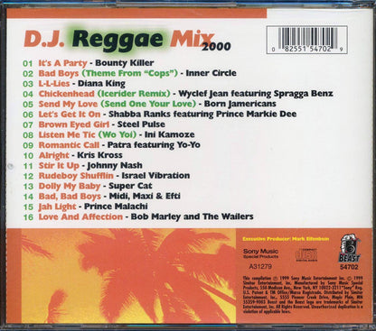 Super Cat, Inner Circle, Bob Marley, Israel Vibration, Etc. - DJ Reggae Mix 2000 [New CD]