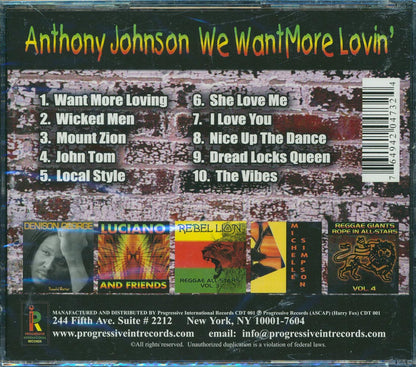 Anthony Johnson - We Want More Lovin' [New CD]