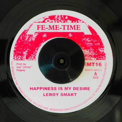 Leroy Smart - Happiness Is My Desire  /  Version (rhythm: "Johnny Clarke - Don't Trouble Trouble") (UK press) [New Vinyl 7"]