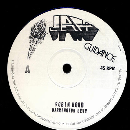 Barrington Levy - Robinhood; Roots Radics - Robin Dub  /  Barrington Levy - Black Heart Man; Roots Radics - Black Heart Dub [New Vinyl 10"]