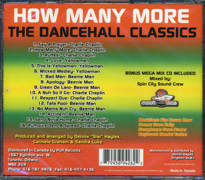 Charlie Chaplin, Beenie Man, Yellowman, Etc - How Many More: The Dancehall Classics (2xCD) [New CD]