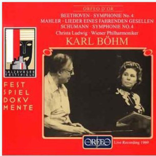 Karl Bohm / Ludwig,Christa / Vienna Phil Orch - Beethoven: Sym #4 / Mahler: Wayfarer / Schumann Music CD