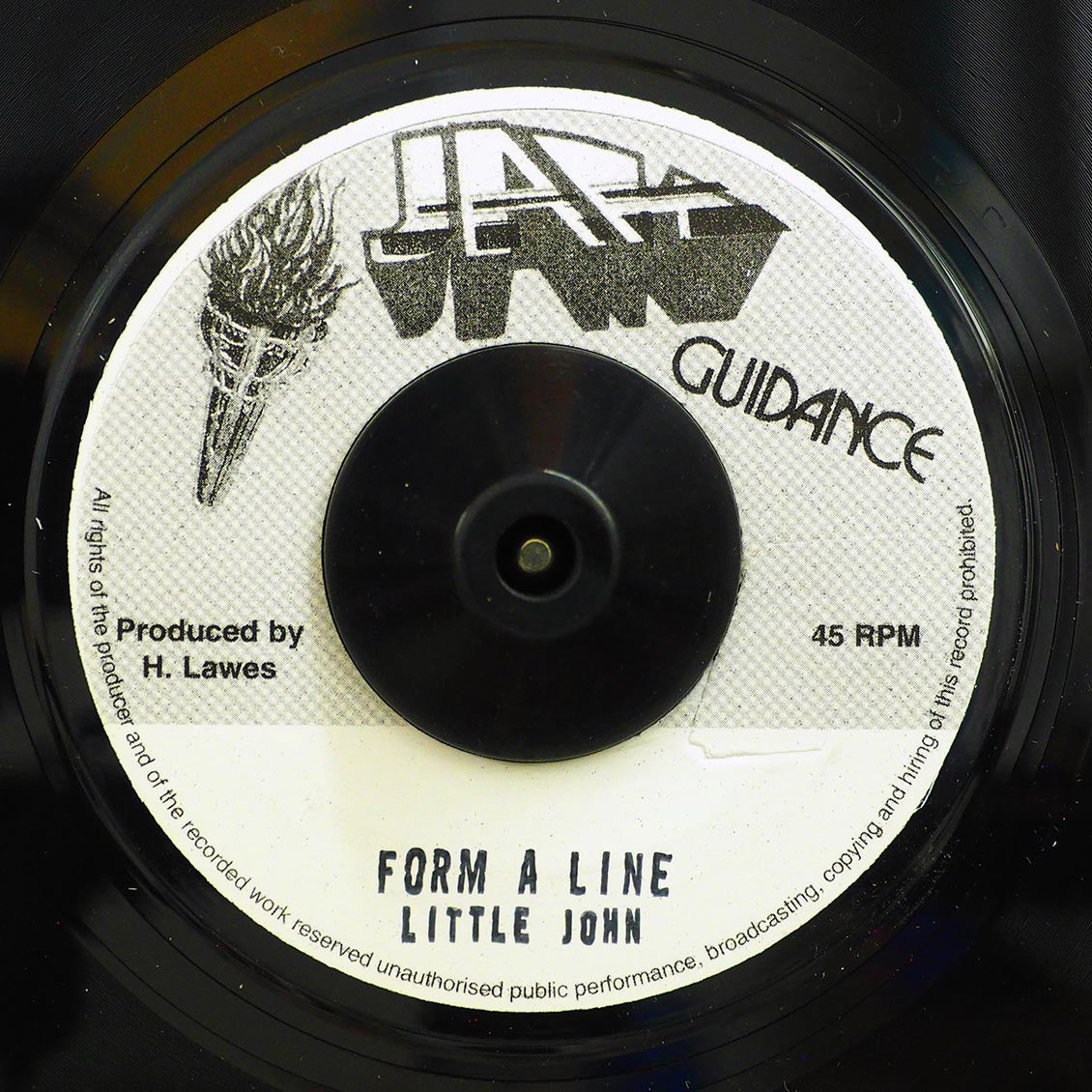 Little John - Form A Line  /  Roots Radics - Version (rhythm: "A Love I Can Feel") [New] [New Vinyl 7"]