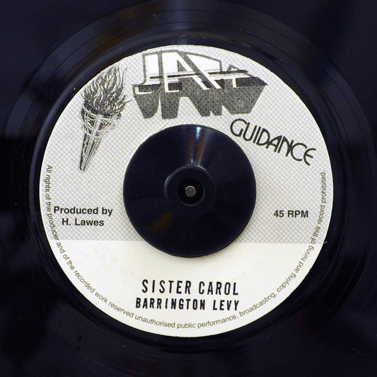 Barrington Levy - Sister Carol  /  Roots Radics - Version (rhythm: "Pick Up The Pieces") [New] [New Vinyl 7"]