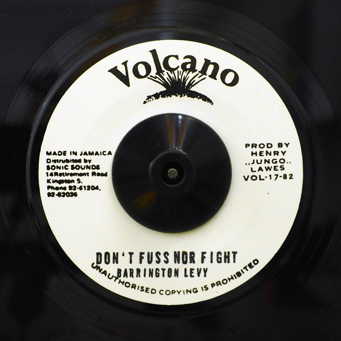 Barrington Levy - Don't Fuss Nor Fight (Sweet Reggae Music)  /  Version (rhythm: "Barrington Levy - Sweet Reggae Music") [New] [New Vinyl 7"]