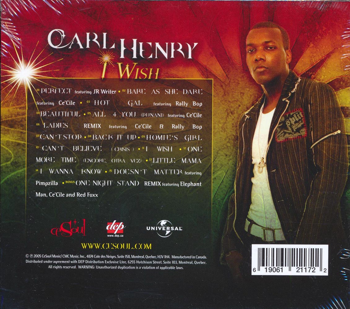 Carl Henry - I Wish [New CD]