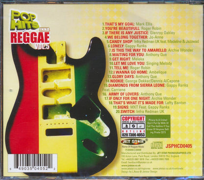 Gappy Ranks, Roger Robin, Ambelique, Etc. - Pop Hits Inna Reggae Volume 5 (20 tracks) [New CD]