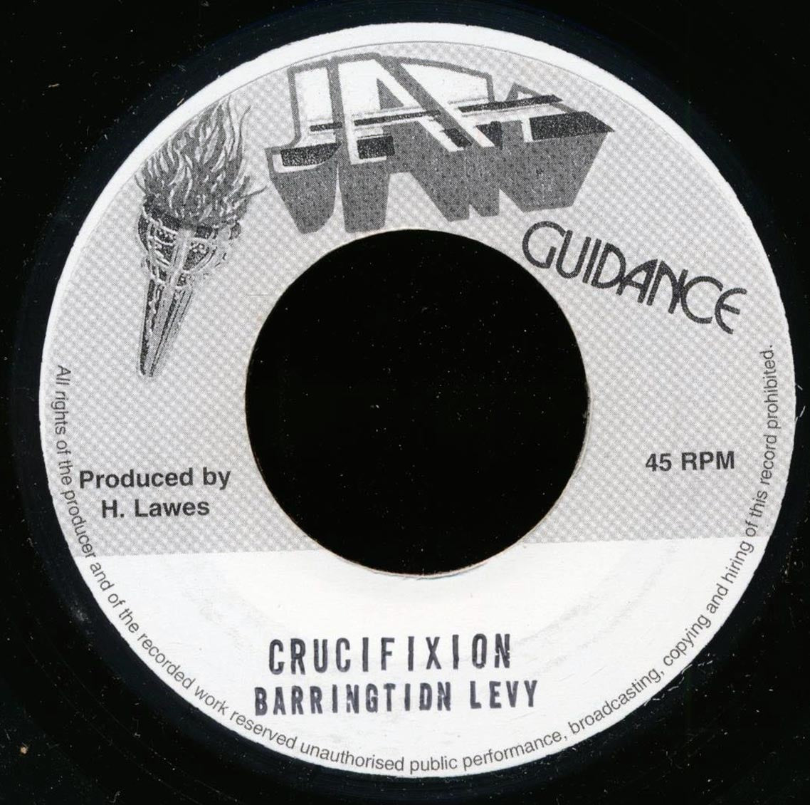 Barrington Levy - Crucifixion  /  Version (rhythm: "Barrington Levy - River Jordan") [New] [New Vinyl 7"]