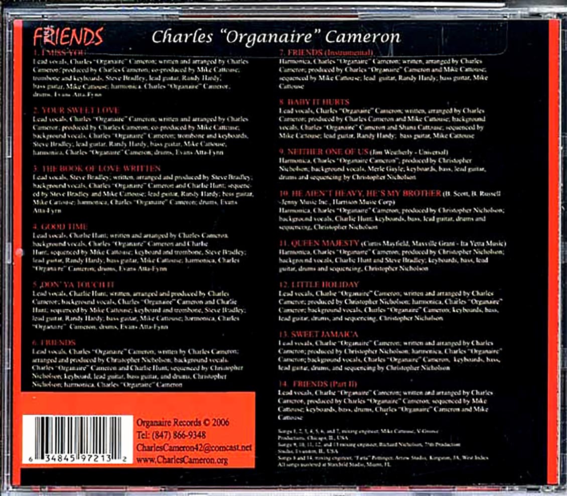 Charles Organaire Cameron - Friends [New CD]