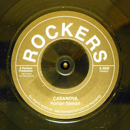 Roman Stewart - Cassanova  /  Rockers All Stars - Version [New Vinyl 7"]