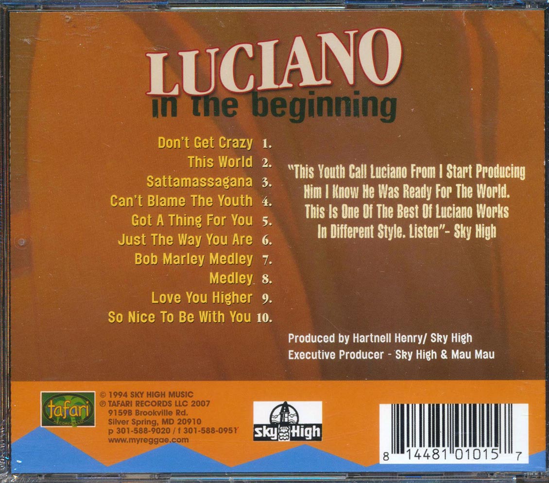 Luciano - In The Beginning [New CD]
