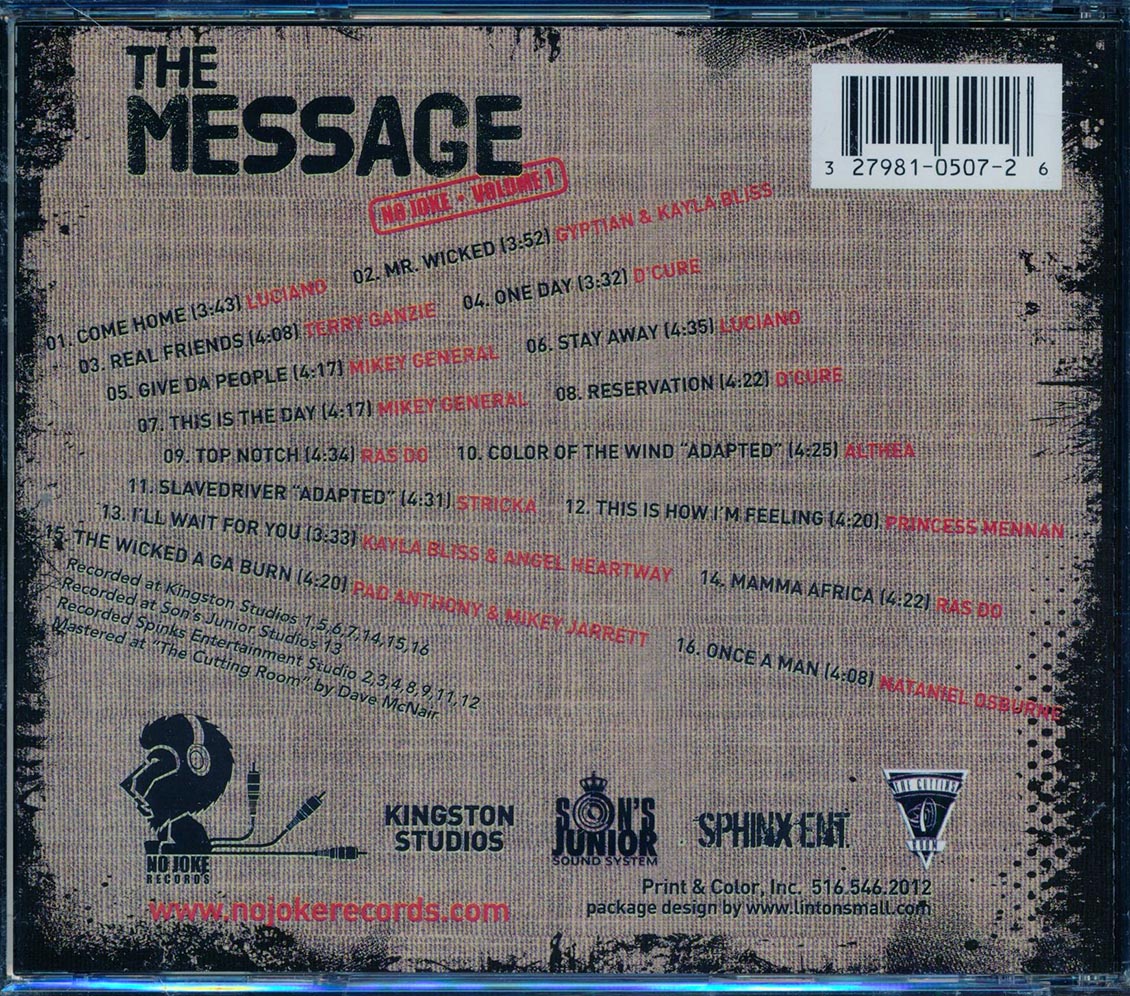 Mikey Jarrett, Luciano, Gyptian, Etc. - The Message [New CD]