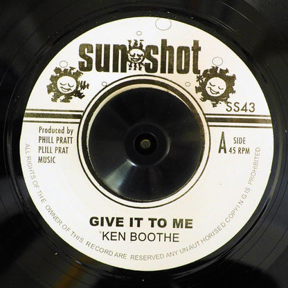 Ken Boothe - Give It To Me  /  I Roy - Musical Air Raid [New Vinyl 7"]