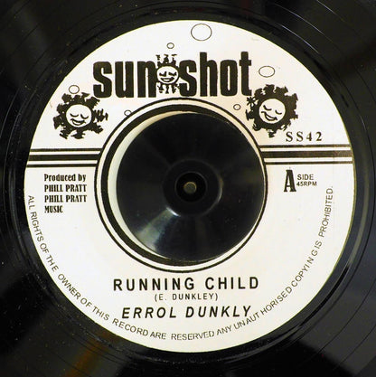 Errol Dunkley - Running Child  /  Tropical Shadows - Anniversary [New Vinyl 7"]