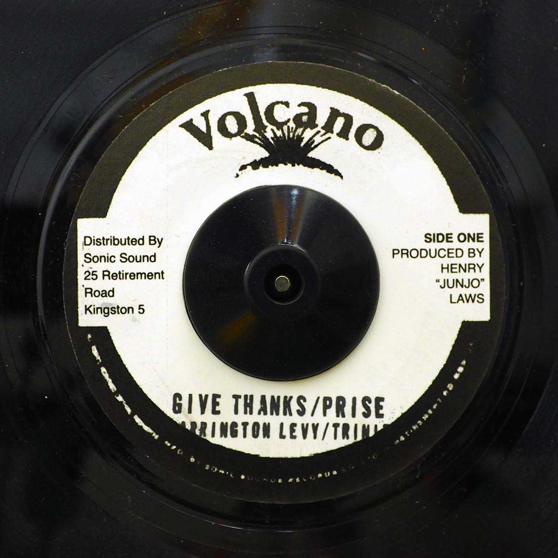Barrington Levy, Trinity - Give Thanks & Praise  /  Roots Radics - A Yah We Deh Dub (rhythm: "Barrington Levy - A Yah We Deh") [New] [New Vinyl 7"]