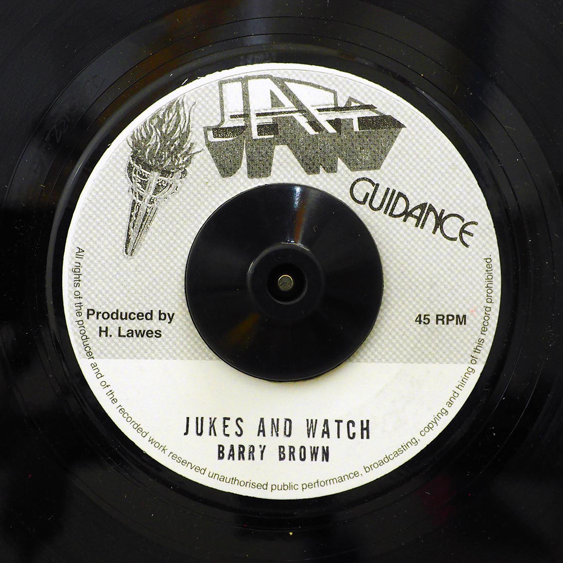 Barry Brown - Jukes And Watch  /  Roots Radics - Version (rhythm: "Billy Jean AKA Chim Cherie") [New] [New Vinyl 7"]