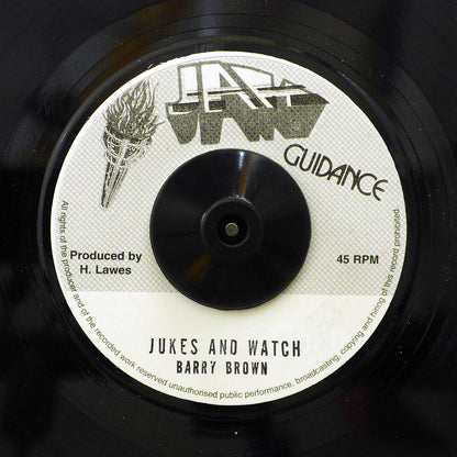 Barry Brown - Jukes And Watch  /  Roots Radics - Version (rhythm: "Billy Jean AKA Chim Cherie") [New Vinyl 7"]