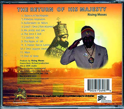 Rising Moses - The Return Of His Majesty [New CD]