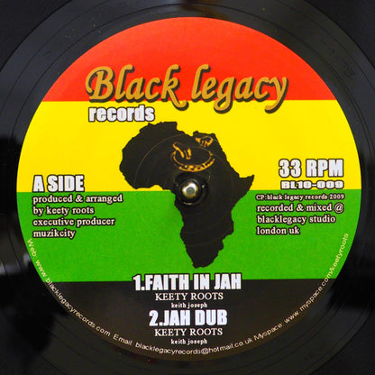 Keety Roots - Faith In Jah; Keety Roots - Jah Dub  /  Keety Roots - Live And Let Live; Keety Roots - Live And Let Dub [New Vinyl 10"]