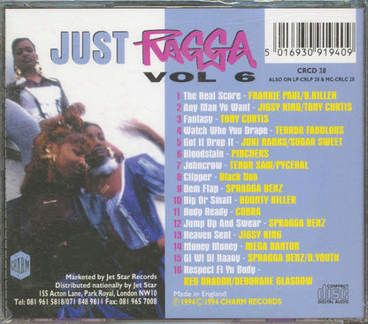 Tenor Saw, Red Dragon, Jigsy King, Etc. - Just Ragga Volume 6 [New CD]