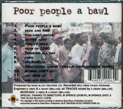 Wayne Lyrics - Poor People A Bawl [New CD]