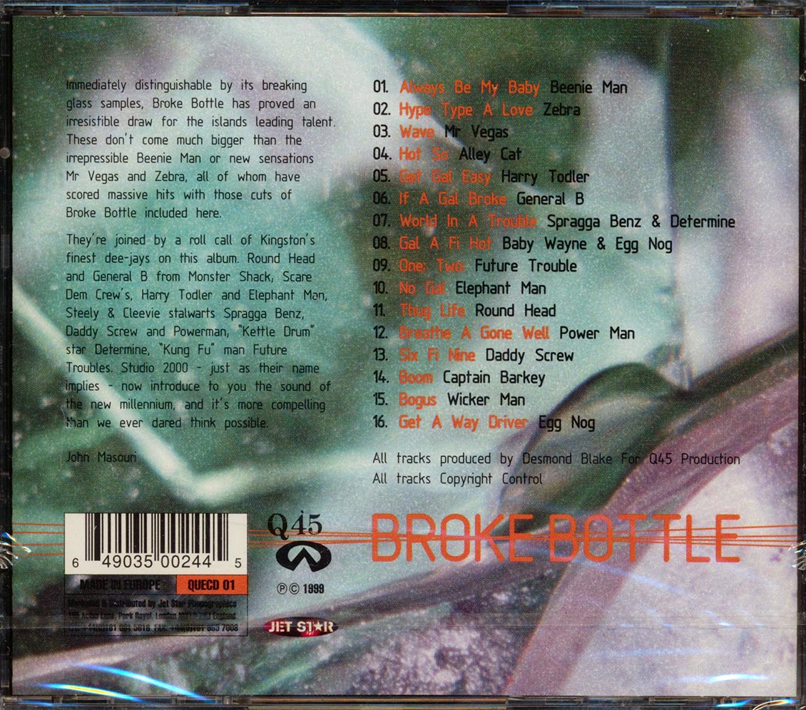Beenie Man, Elephant Man, Zebra, Etc. - Broke Bottle [New CD]