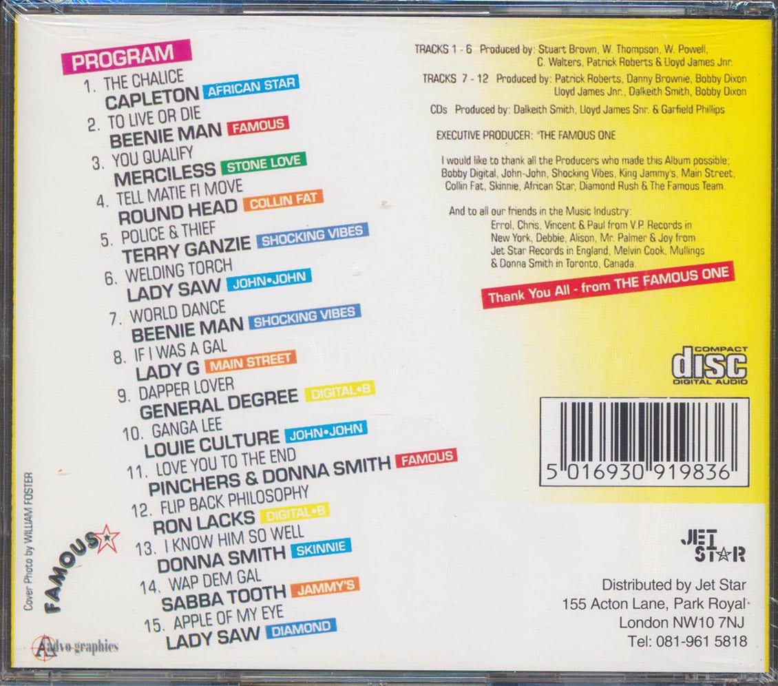 Capleton, Lady G, Pinchers, Etc. - Total Togetherness Volume 2 [New CD]