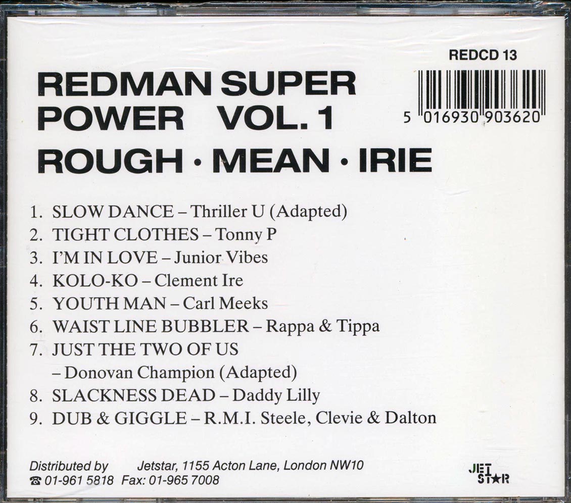 Carl Meeks, Clement Irie, Tippa Lee & Rappa Robert, Etc. - Redman Super Power Volume 1: Rough Mean Irie (Ko Lo Ko Rhythm) (rhythm: "Clement Irie - Ko Lo Ko AKA Winner") [New CD]