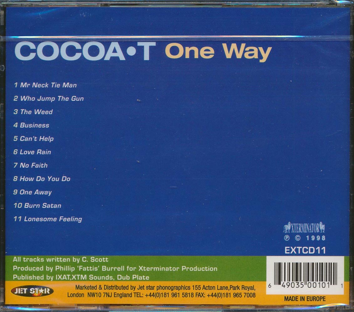 Cocoa Tea - One Way [New CD]