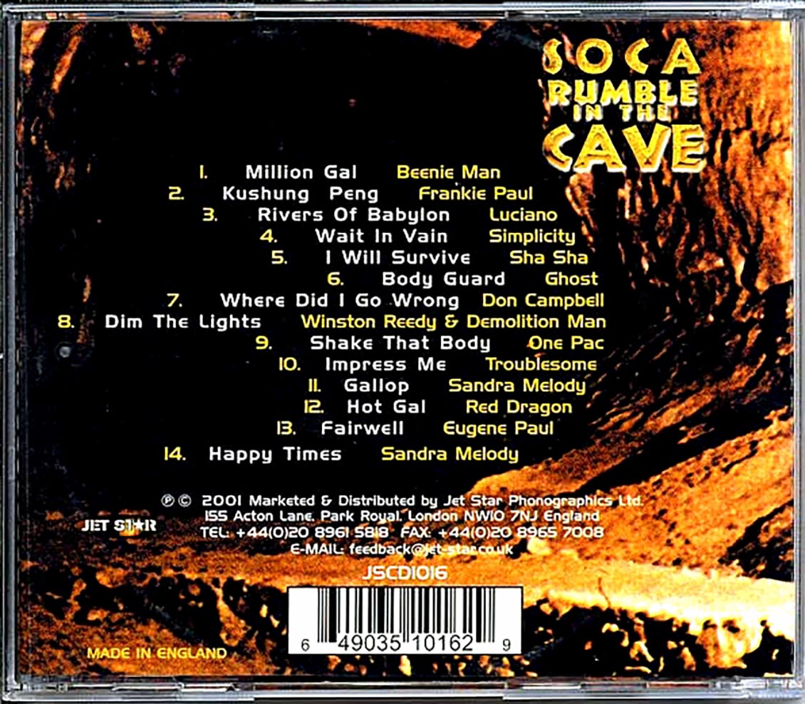 Luciano, Beenie Man, Red Dragon, Etc. - Soca Rumble In The Cave [New CD]