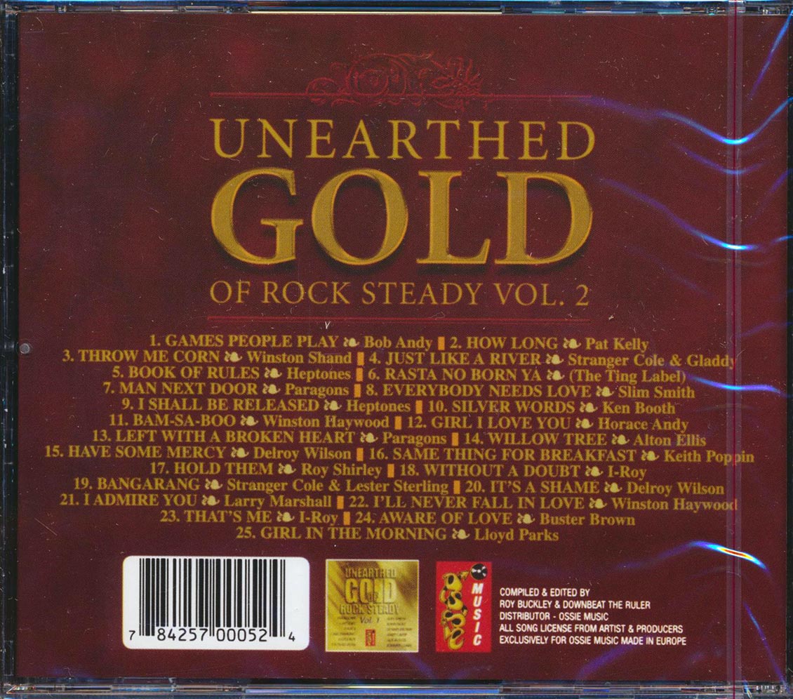 The Heptones, Alton Ellis, Larry Marshall, Etc. - Unearthed Gold Of Rock Steady Volume 2 (25 tracks) [New CD]