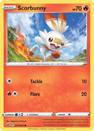 Scorbunny () 031/202 - SWSH01 Sword & Shield Base Set