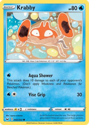 Krabby () 042/202 - SWSH01 Sword & Shield Base Set