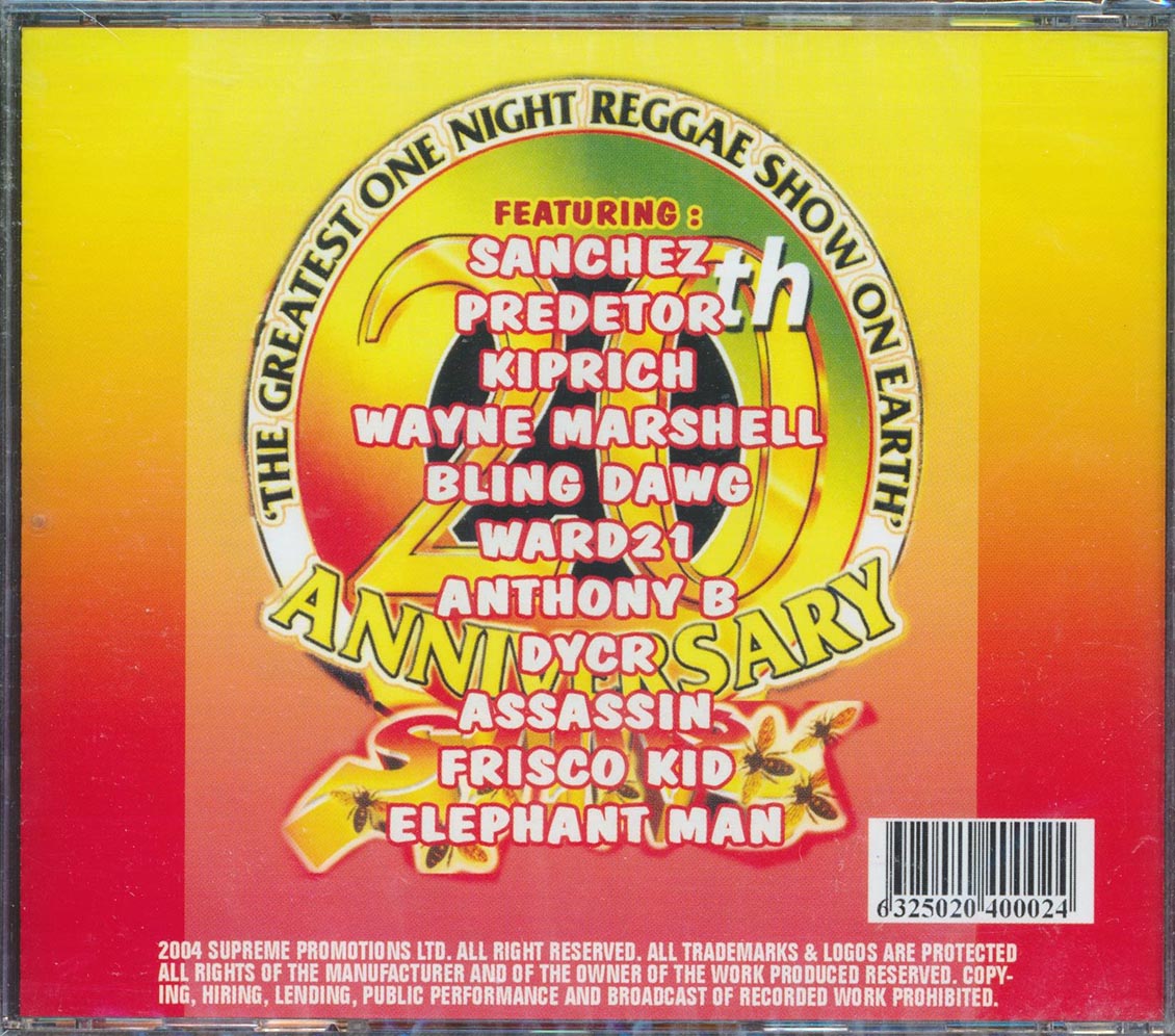 Anthony B, Elephant Man, Ward 21, Etc. - Reggae Sting 20th Anniversary Part 2 [New CD]
