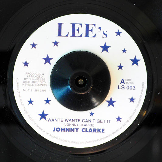 Johnny Clarke - Wante Wante Can't Get It  /  The Aggrovators - Dub [New Vinyl Record 7" Single]
