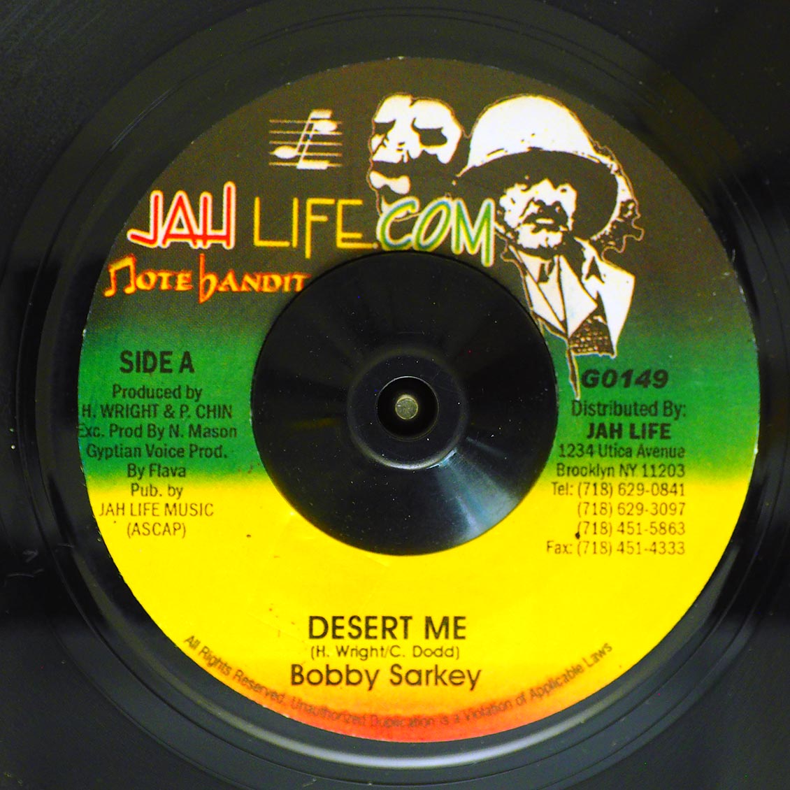 Bobby Sarkey - Desert Me  /  Version (rhythm: "General/Love Is Not A Gamble") [New] [New Vinyl 7"]